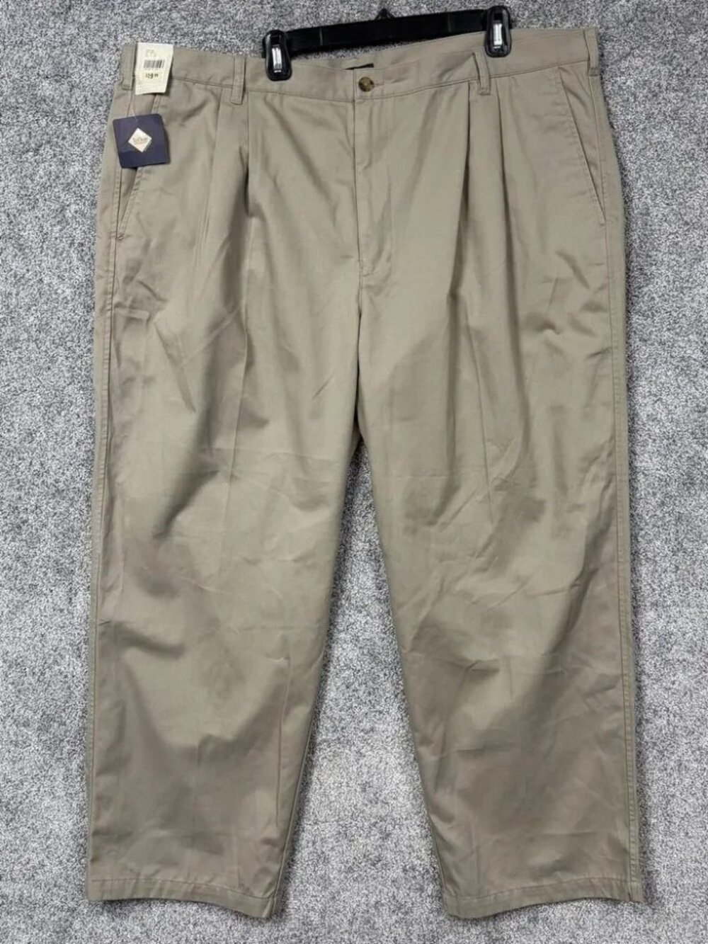 Cherokee Stain Resist Khaki Pants Mens 46x28.5 Khaki Pleated Dad Gorpcore NWT